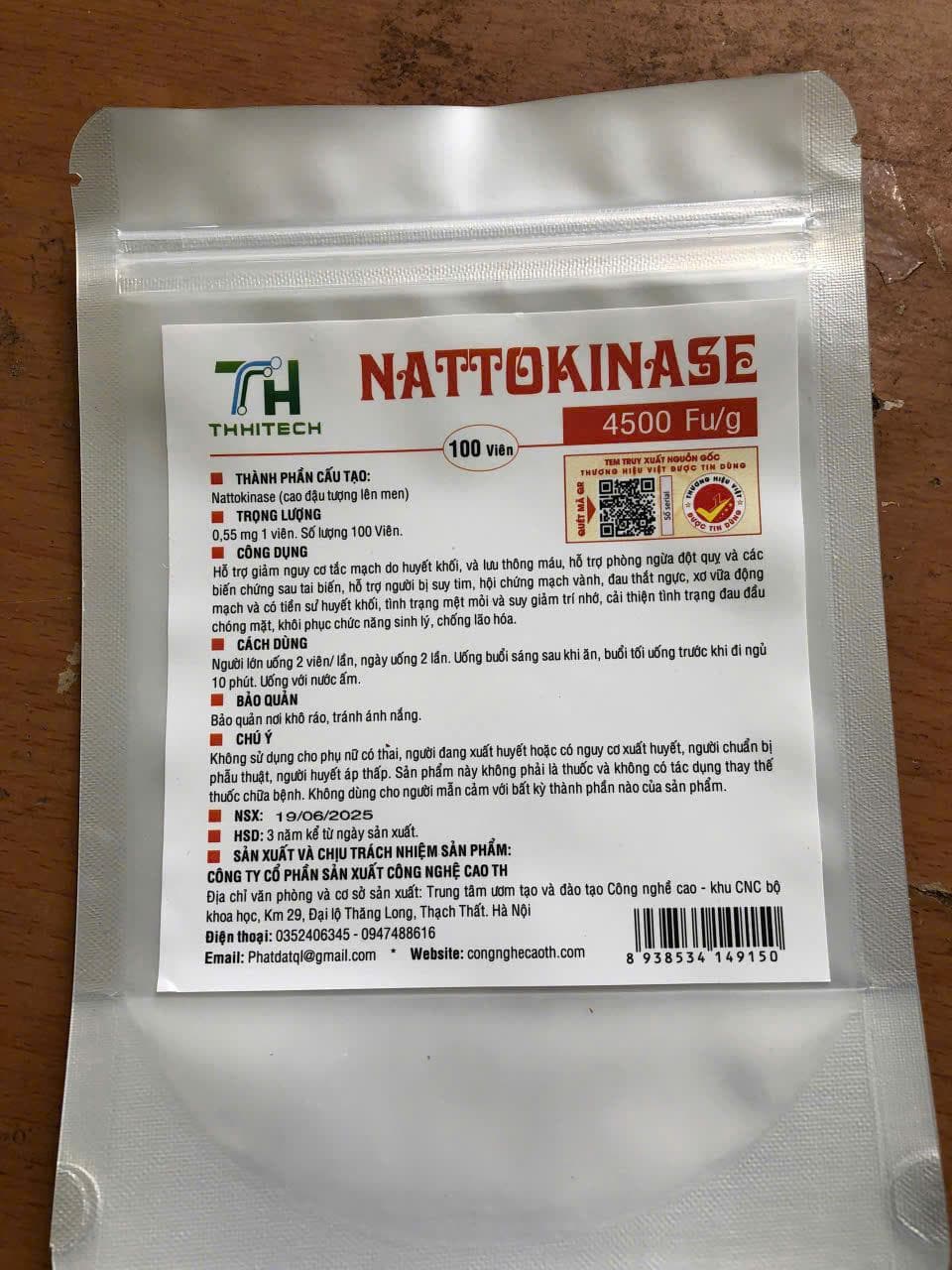 Sản phẩm TPBVSK Công Nghệ Cao TH — tảo xoắn Spirulina, Nattokinase, Đông trùng, Tỏi đen